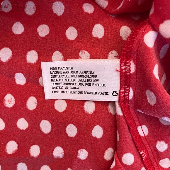 a new day Red Polka Dot Midi Dress - Picture 7 of 13